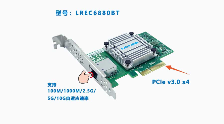 联瑞推出LREC6880BT高性能网卡，广受客户好评